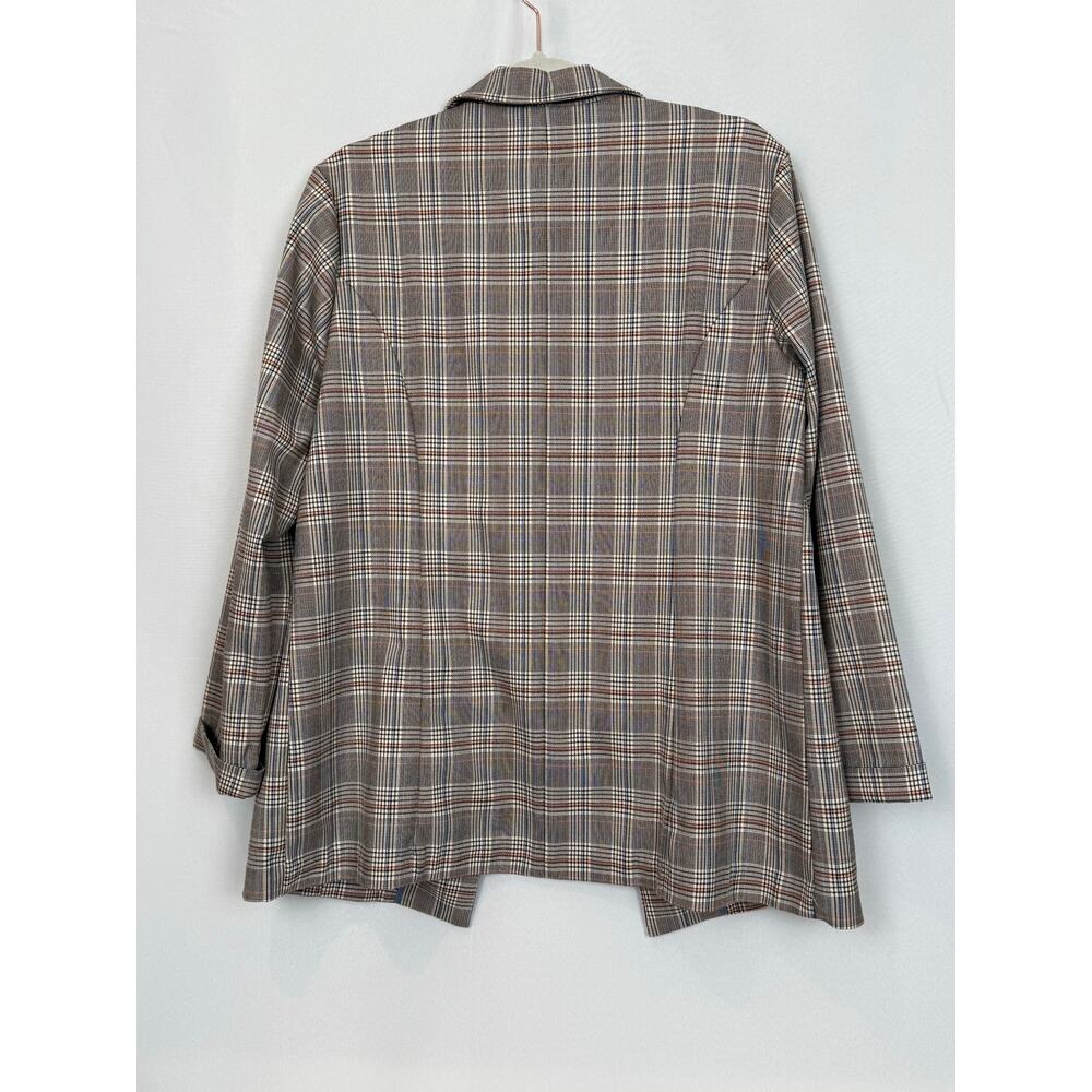 Liverpool Los Angeles Plaid Open Front Blazer XL - Picture 2 of 6
